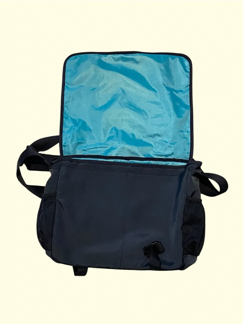 Pre Owned MENS Navy Blue Messenger Bag Travel Bag PENGUIN BRAND